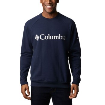 Columbia Sweater Heren, Lodge Crew Big Donkerblauw Wit, 57ITNLPZA